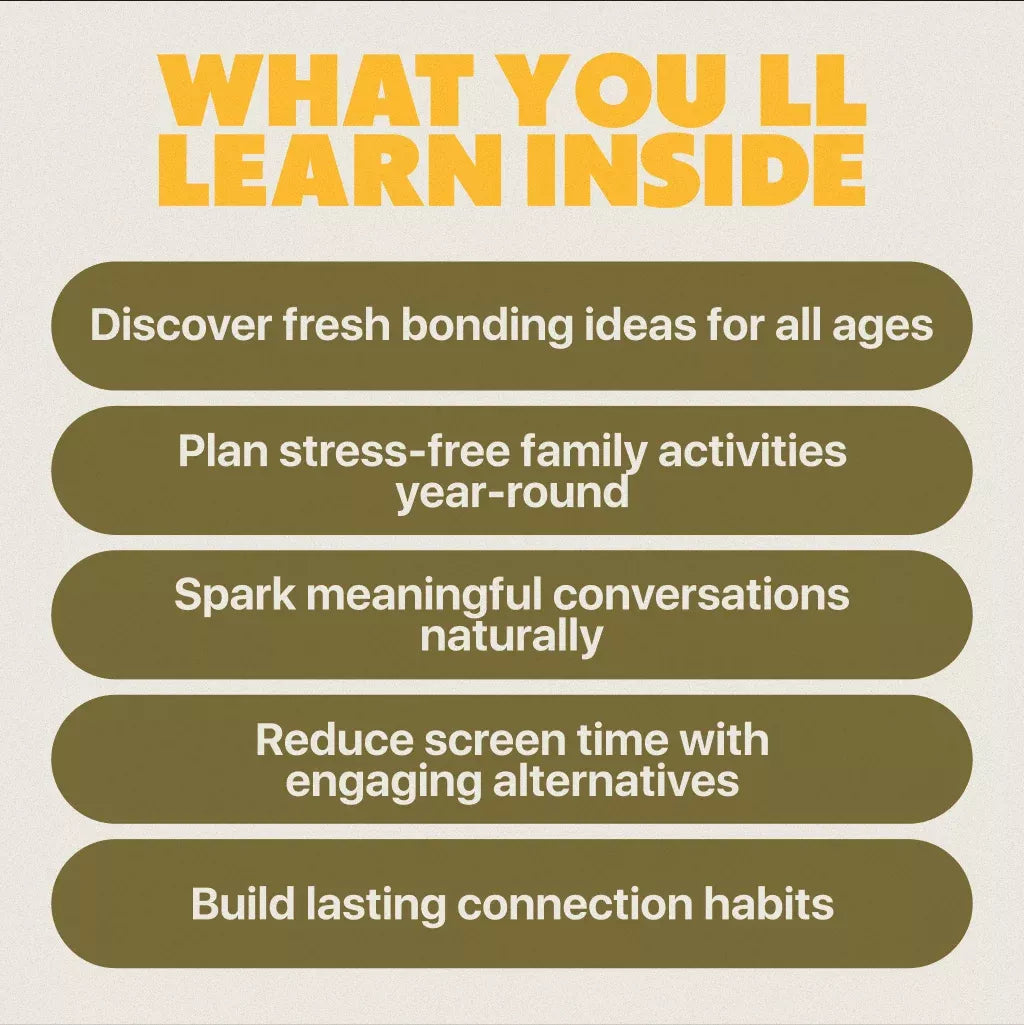 Smart Parenting Stronger Together: Family Bonding Pack | Digital Family Activities Guide for Kids & Parents | Printable At-Home & Outdoor Connection Activities | Family Time Checklist & eBook