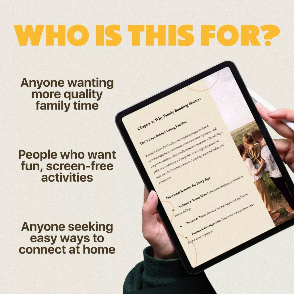 Smart Parenting Stronger Together: Family Bonding Pack | Digital Family Activities Guide for Kids & Parents | Printable At-Home & Outdoor Connection Activities | Family Time Checklist & eBook